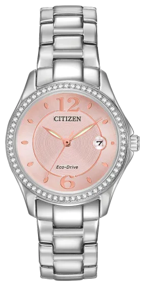 CITIZEN Eco-Drive Silhouette Crystal Ladies Watch FE1140-86X