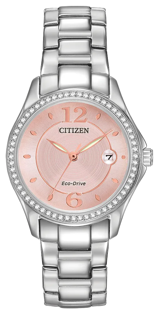 CITIZEN Eco-Drive Silhouette Crystal Ladies Watch FE1140-86X