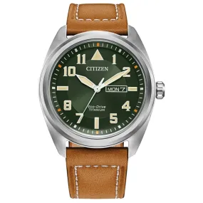 CITIZEN Eco-Drive Weekender Garrison Mens Super Titanium