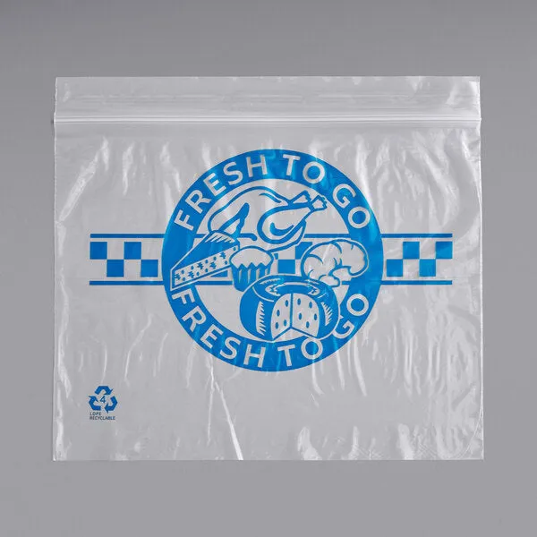 Clear Deli Ziploc Press to Seal Bag 10" x 8" - 1000/Case