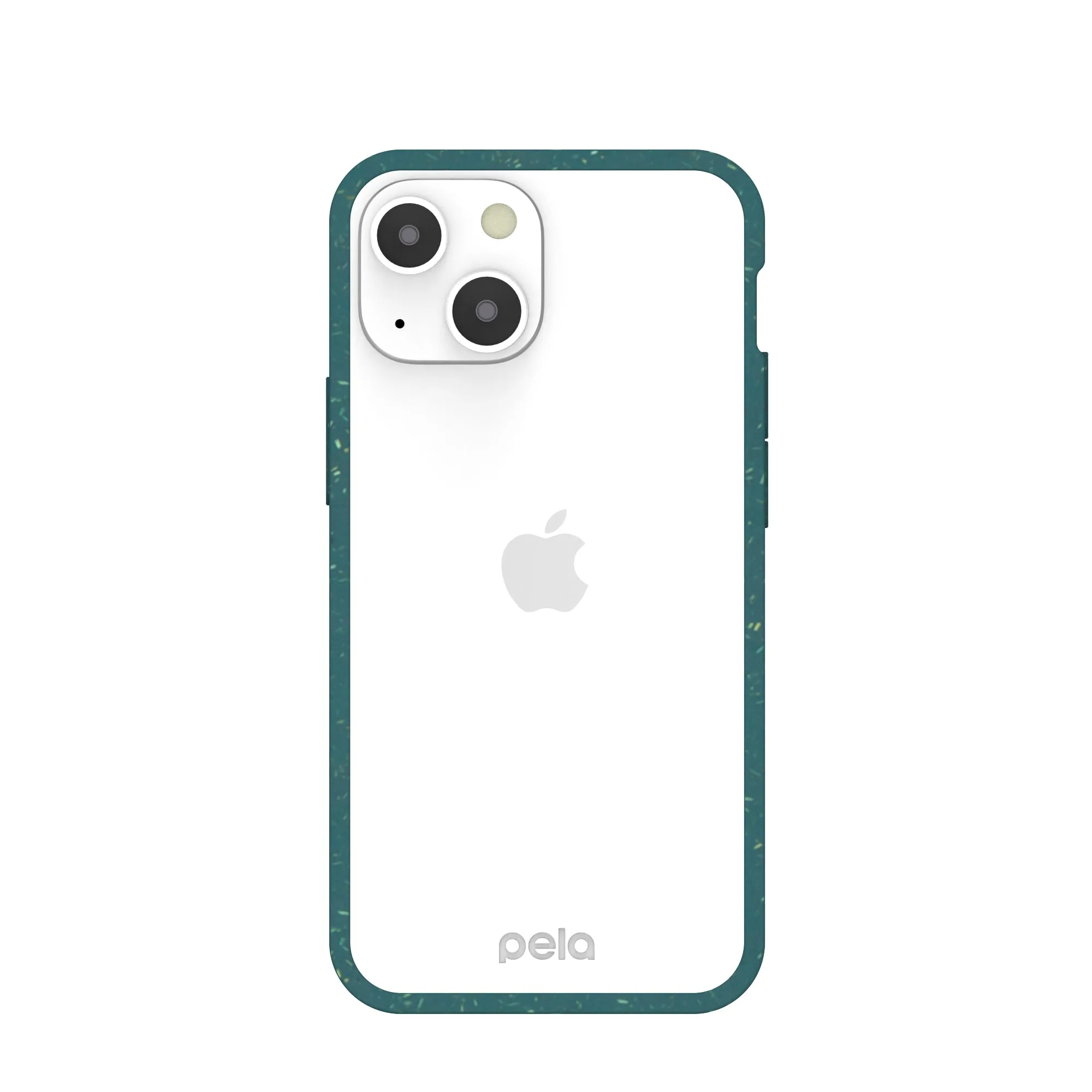 Clear iPhone 13 Mini Case with Green Ridge