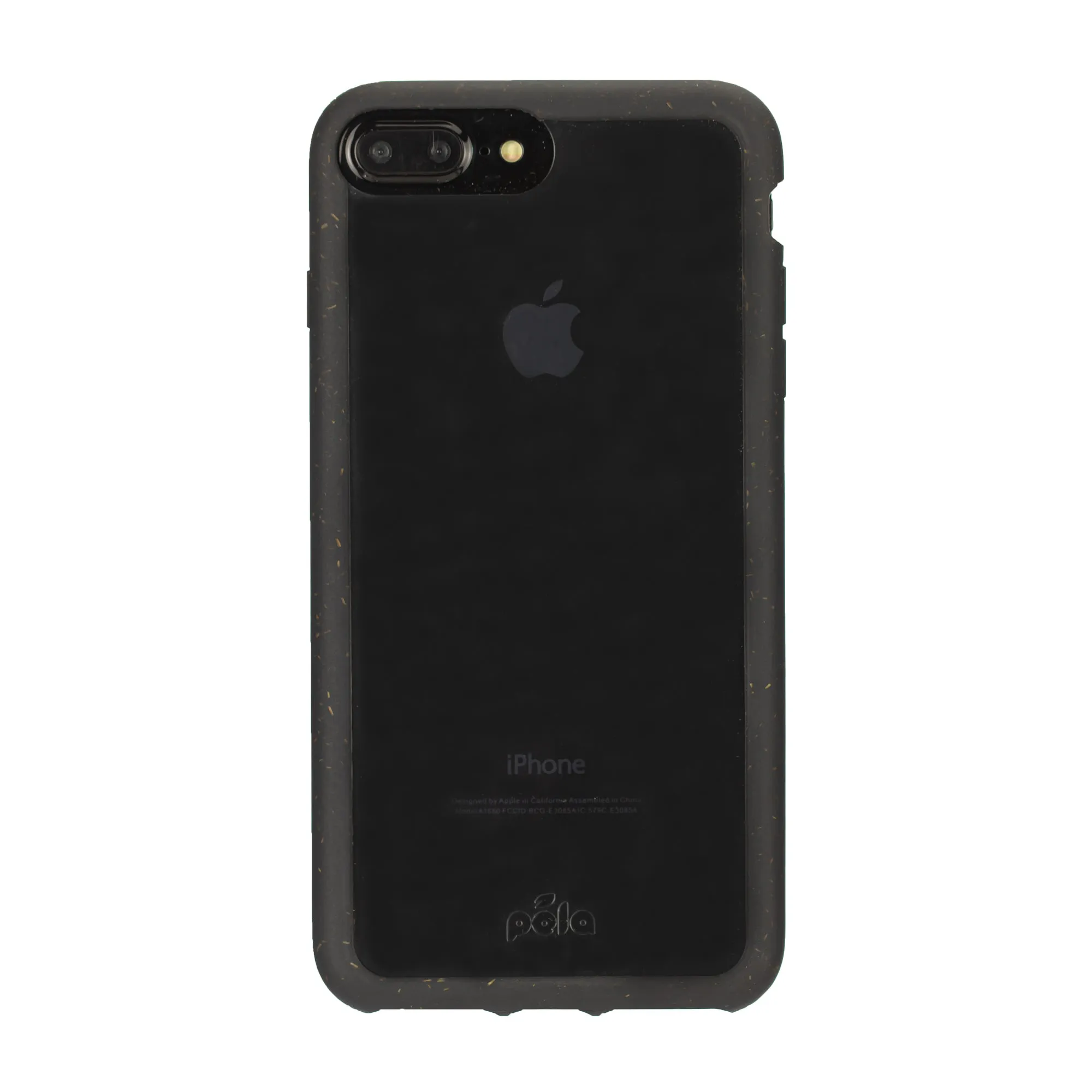 Clear iPhone Plus Case with Black Ridge