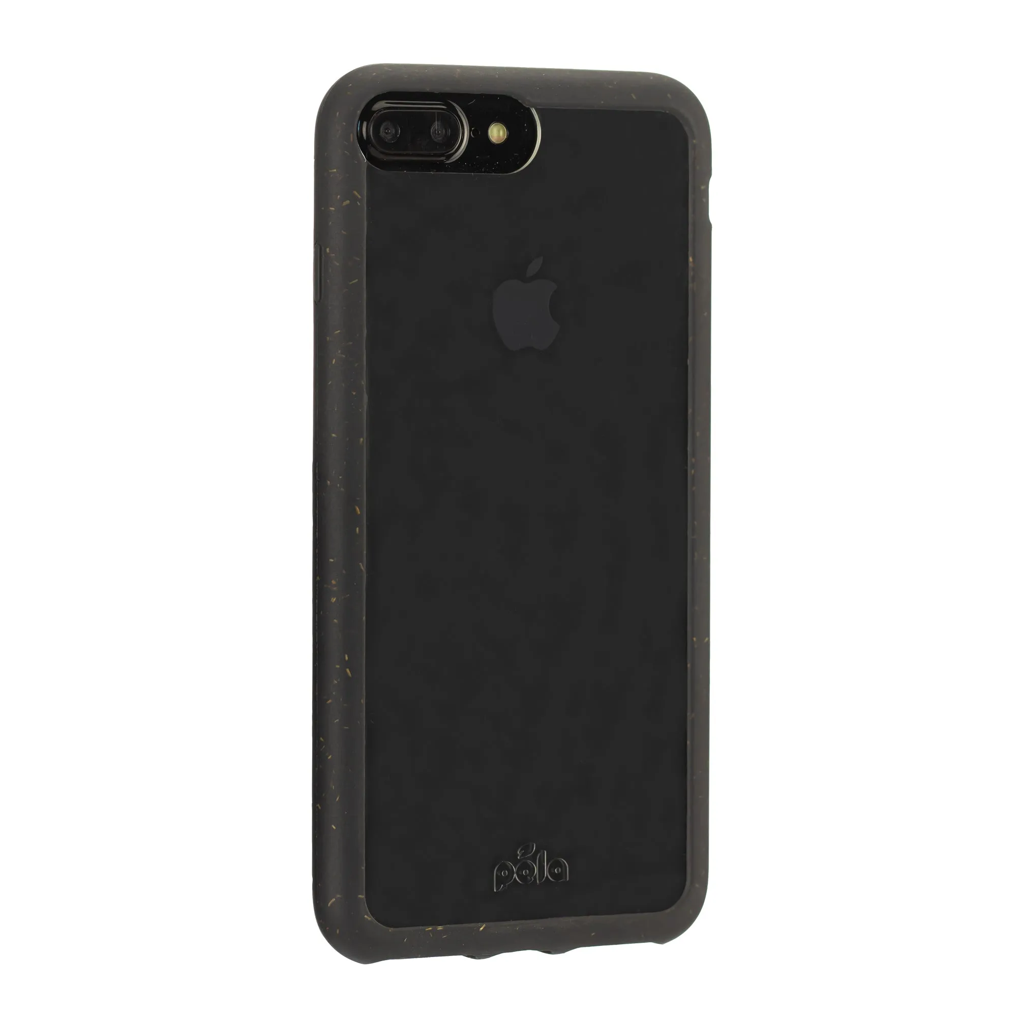 Clear iPhone Plus Case with Black Ridge