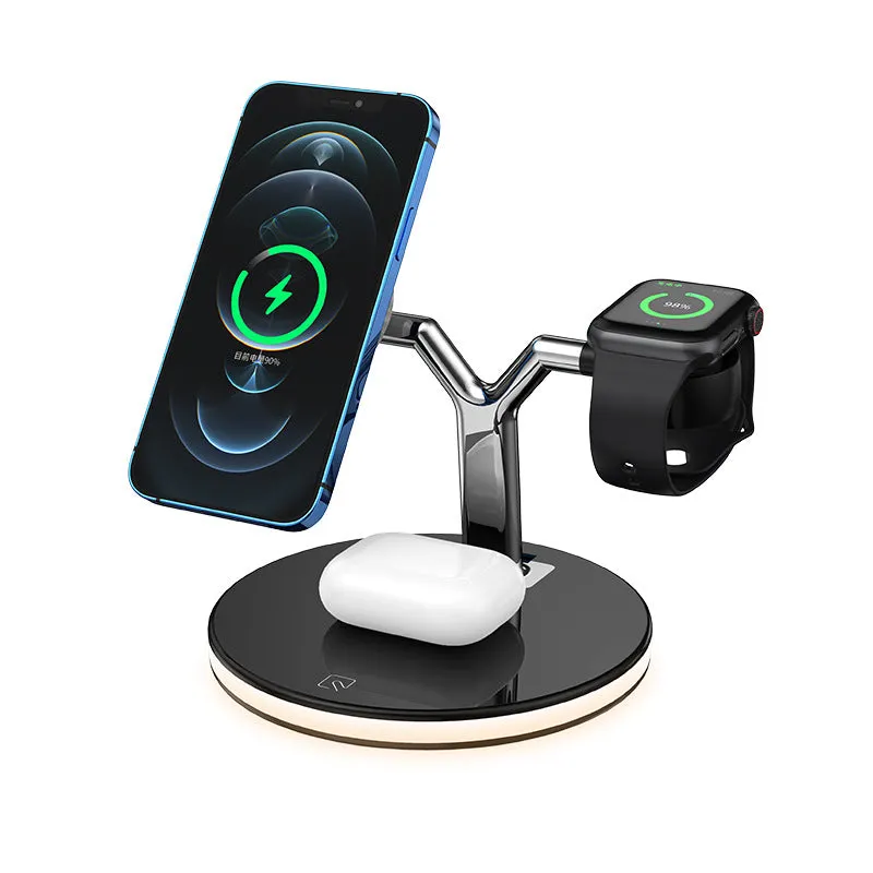 Compatible with Apple, 3 In 1 Magnetic Wireless Charger 15W Fast Charging Station