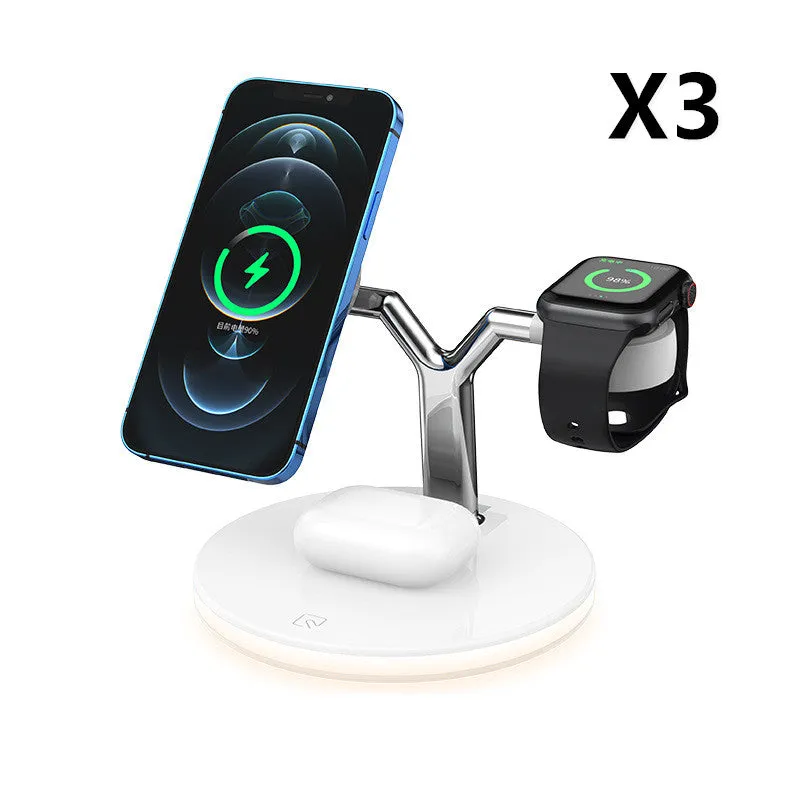 Compatible with Apple, 3 In 1 Magnetic Wireless Charger 15W Fast Charging Station