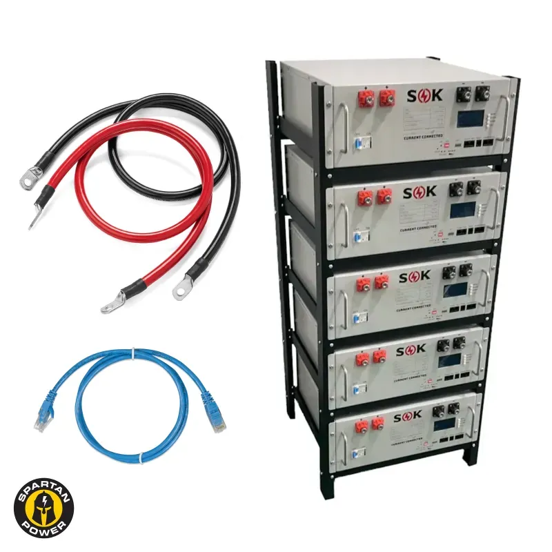 Complete 25kWh SOK 48V Rack Battery Kit