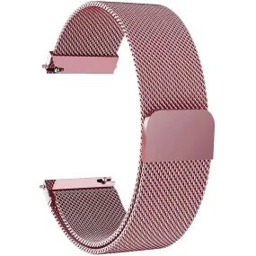 Cool milanese stainless steel Garmin Forerunner 645 Music / 245 Music - Rose Pink