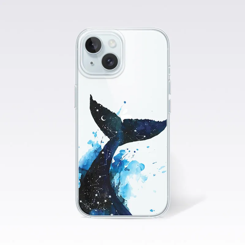 Cute Dolphin- Clear Silicon Cover