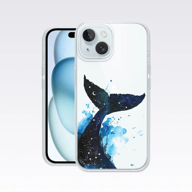 Cute Dolphin- Clear Silicon Cover