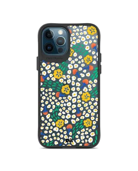 DailyObjects Festive Flora Black Hybrid Clear Case Cover For iPhone 12 Pro Max