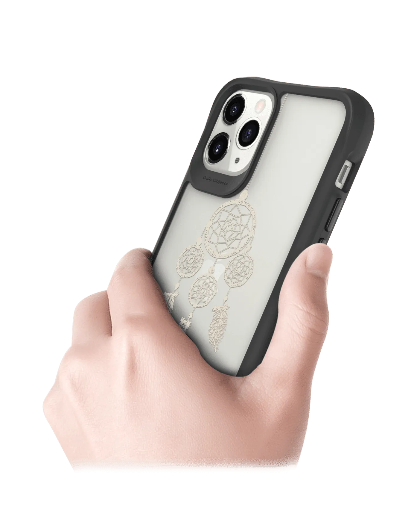 DailyObjects Off White Dreams Black Hybrid Clear Case Cover For iPhone 11 Pro