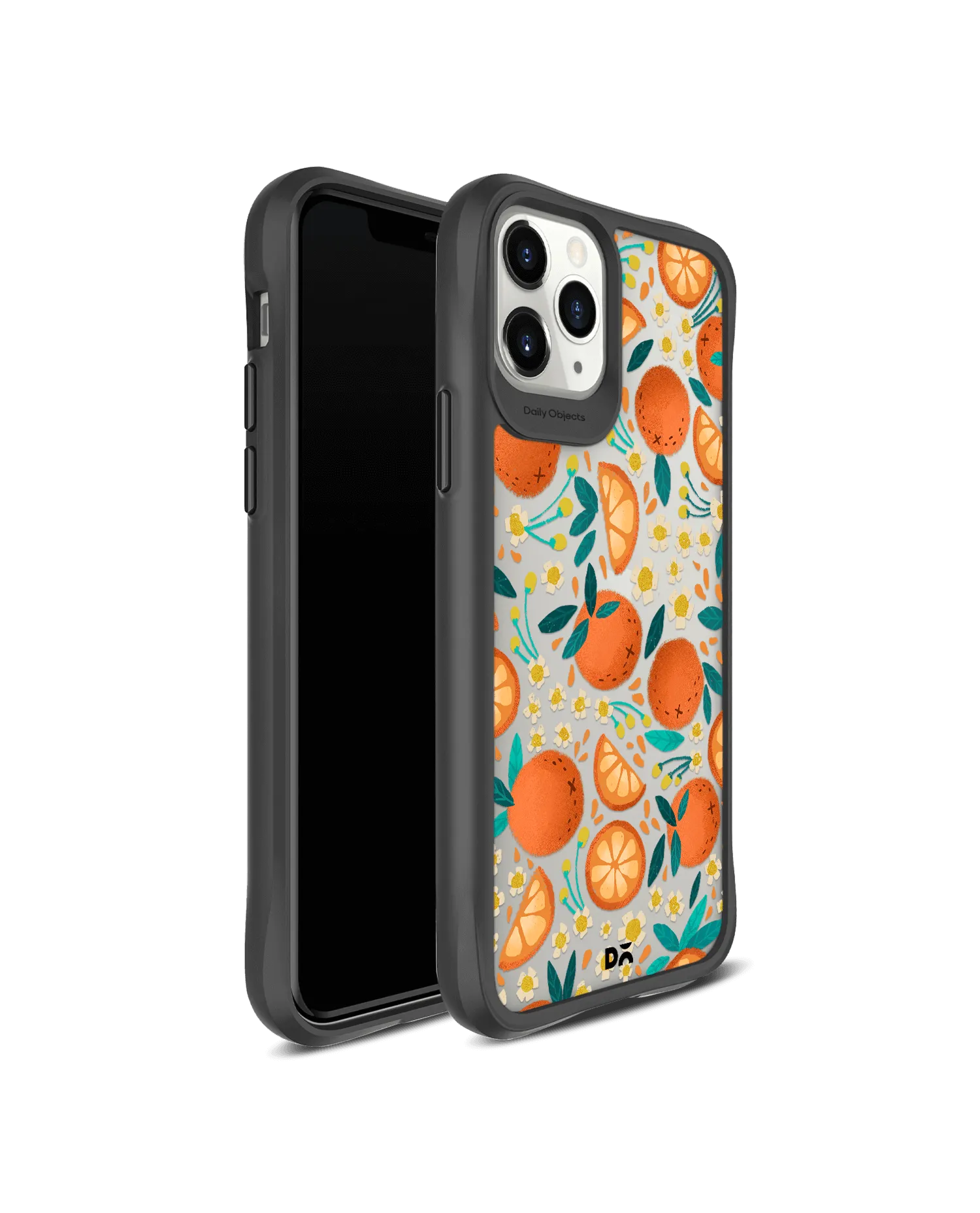 DailyObjects Orange Haul Black Hybrid Clear Case Cover For iPhone 11 Pro