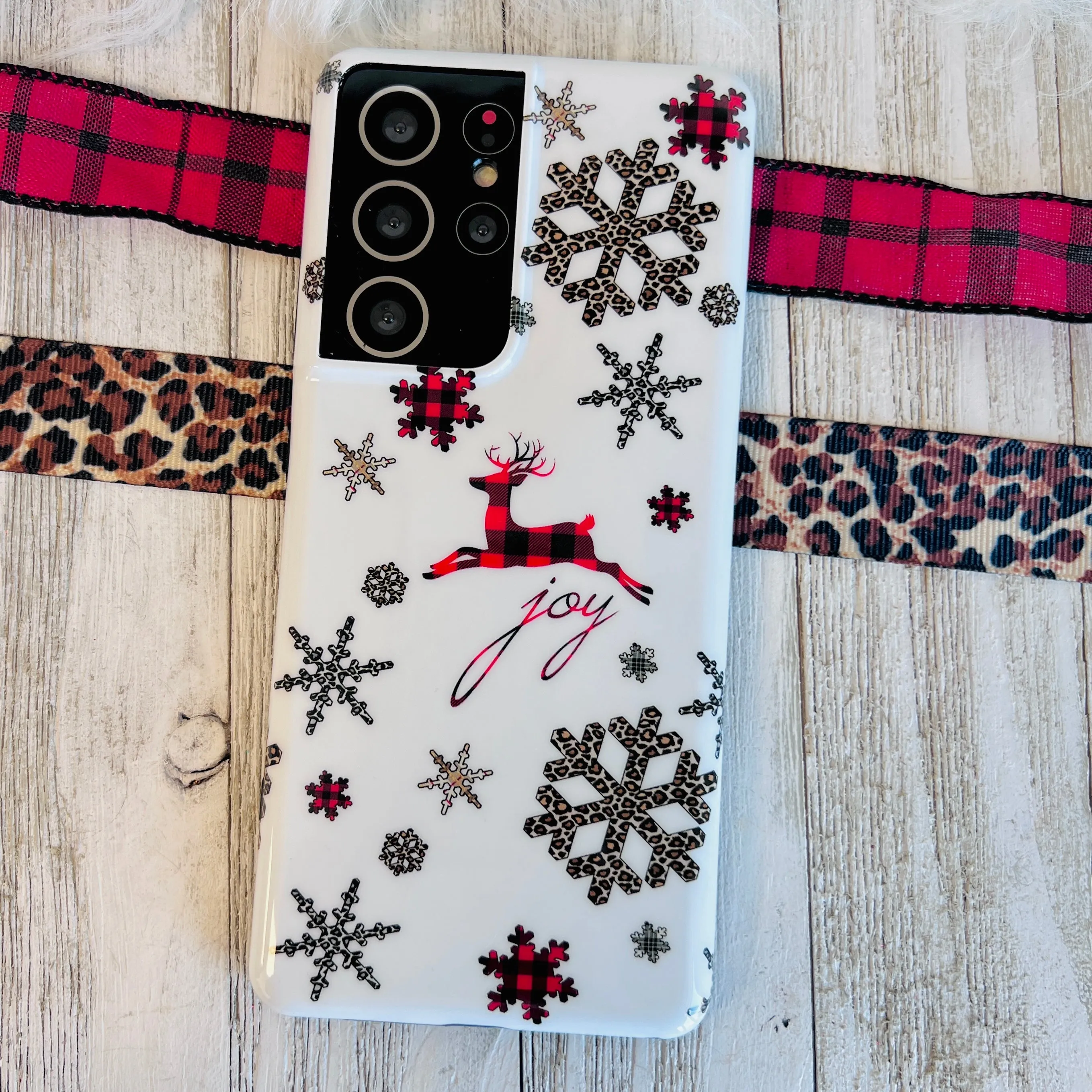 Deer Joy White Cell Phone Case For Samsung Galaxy