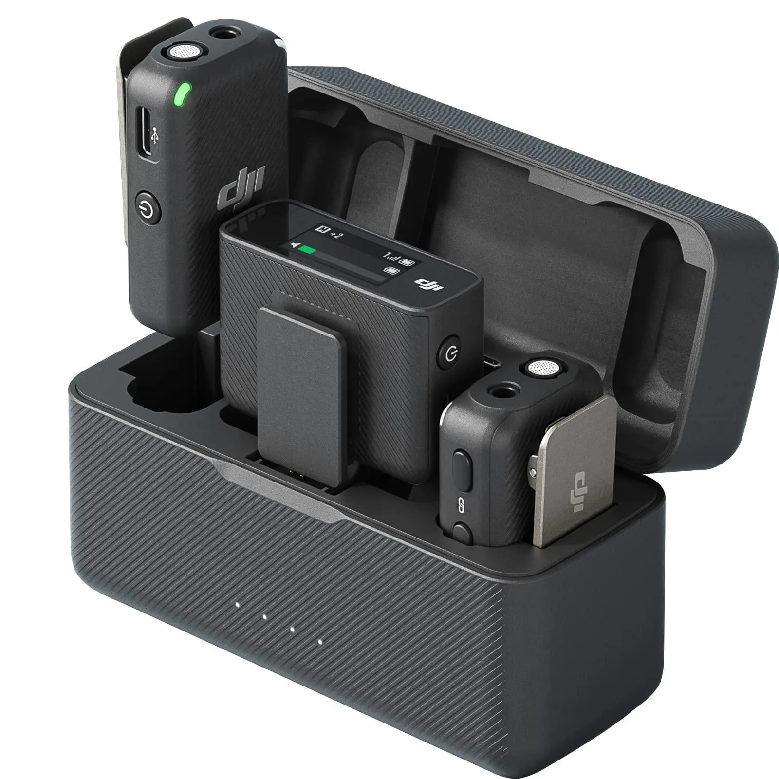 DJI Mic (2 TX  1 RX  Charging Case),Wireless Lavalier Microphone.