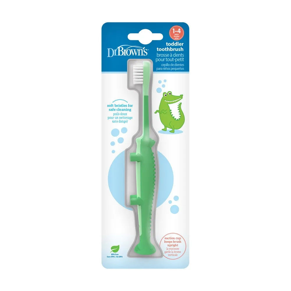 Dr. Brown'S Infant-To-Toddler Toothbrush Green Crocodile Birth to 36M