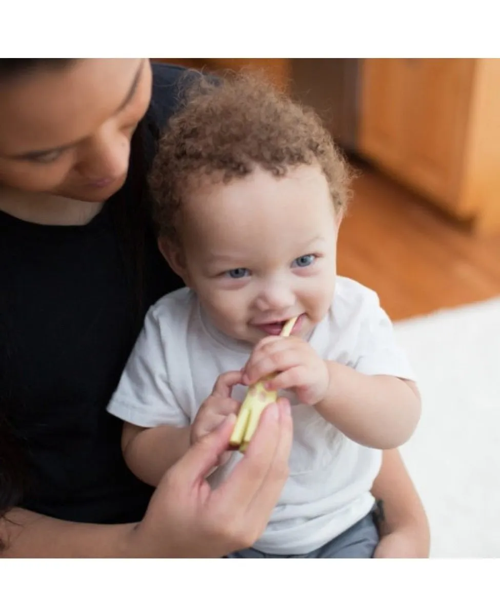 Dr.Brown's Infant to Toddler Toothbrush- Yellow Giraffe