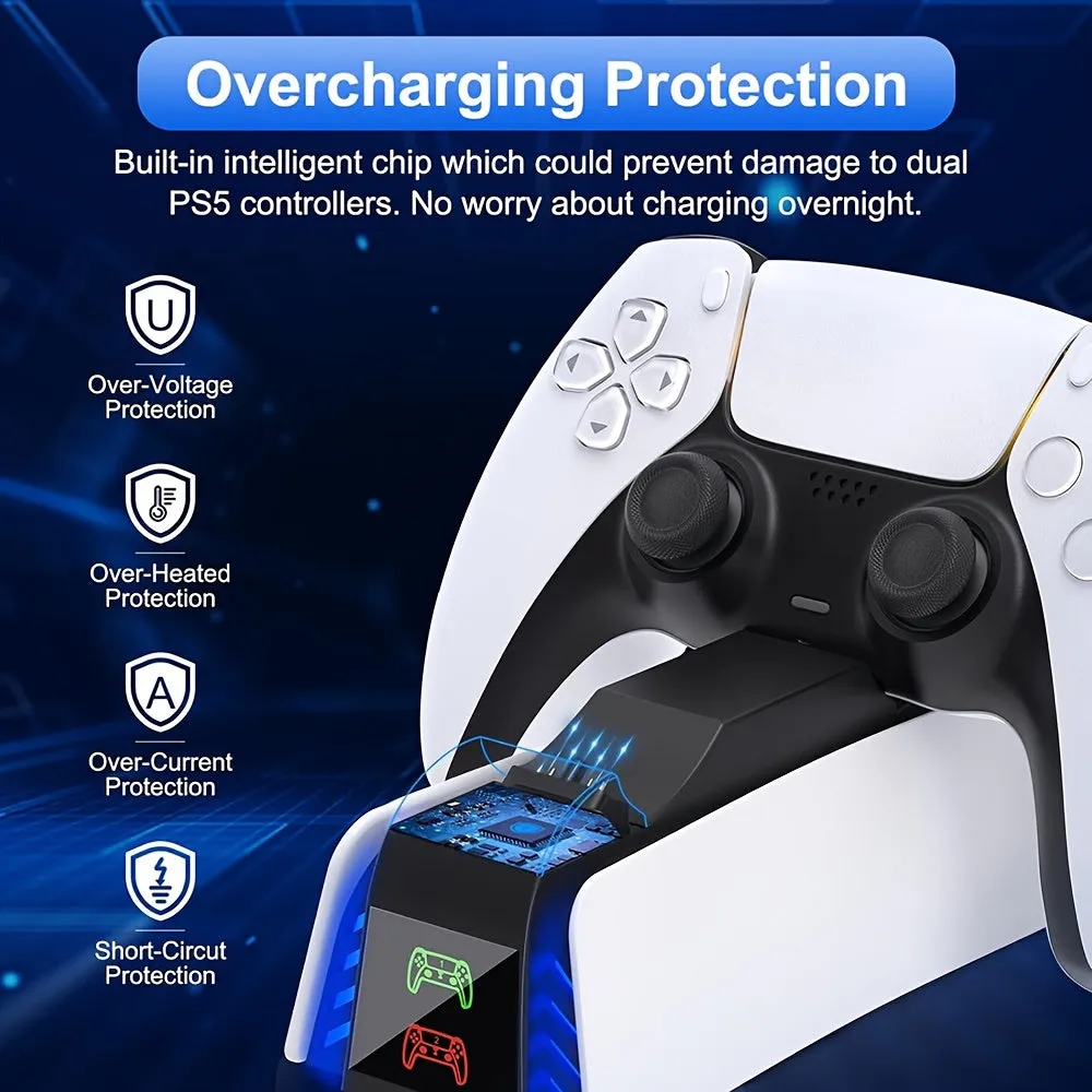 Dual Fast Charging Controller Charging Station for PS5 DualSense