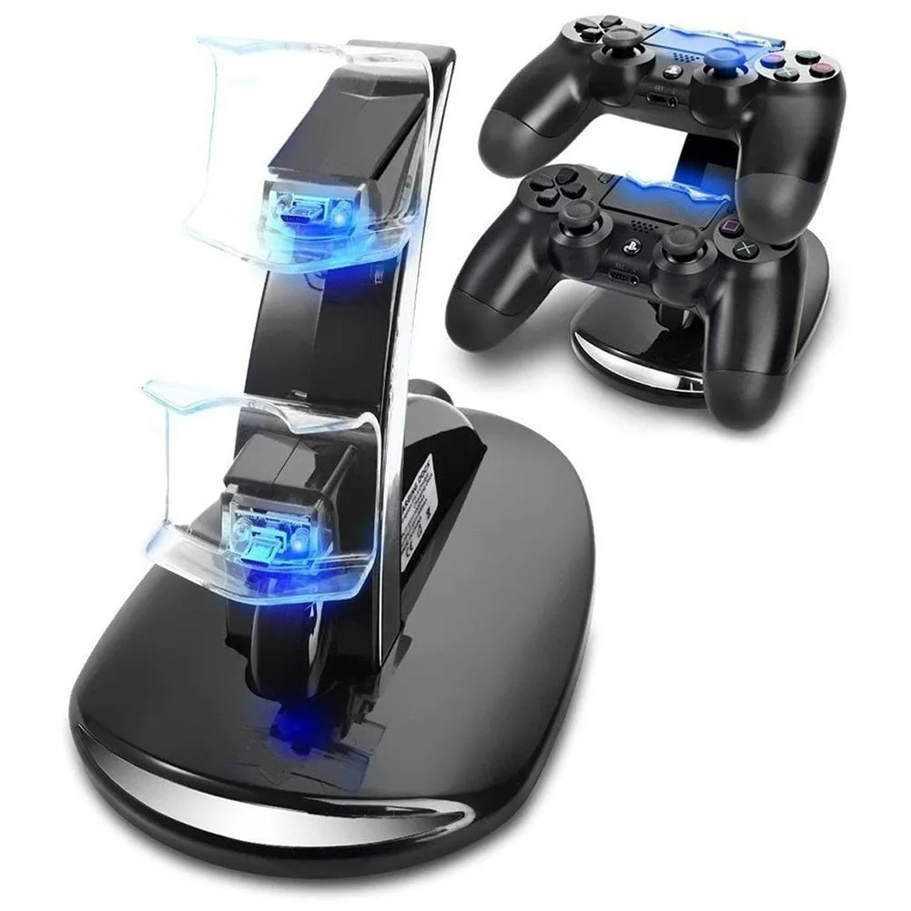 Dual USB Charging Station & Dock for PS4 Game Controllers