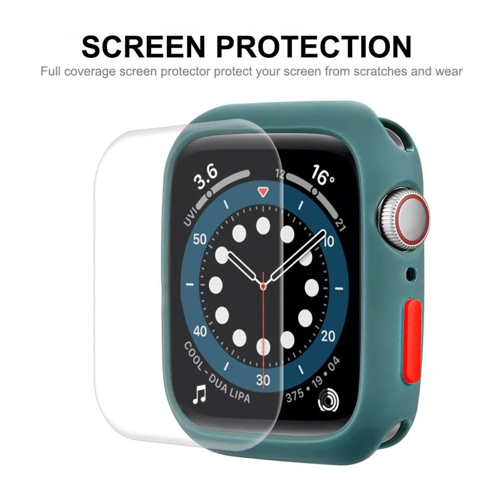 ENKAY Apple Watch (41mm) TPU cover   screen protector - Dark Blue