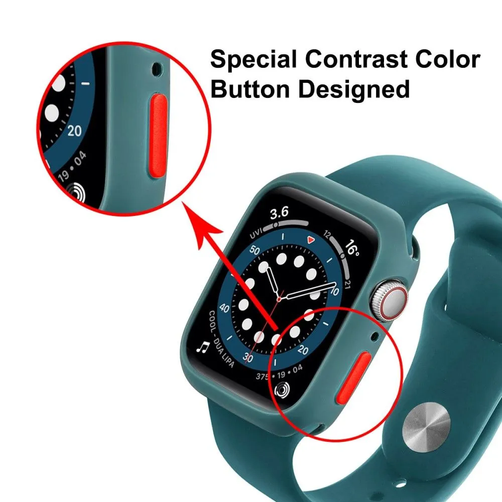 ENKAY Apple Watch (41mm) TPU cover   screen protector - Dark Blue