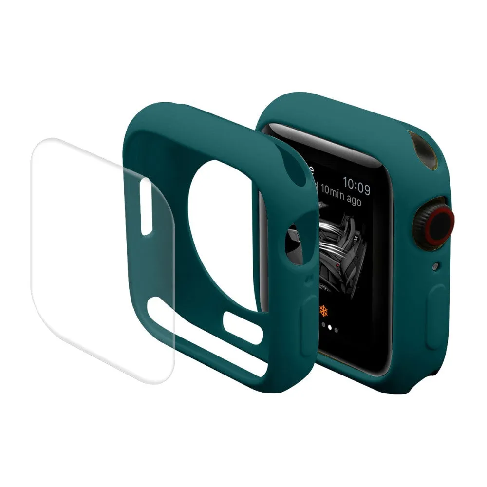 ENKAY Apple Watch (45mm) TPU cover with screen protector - Blackish Green