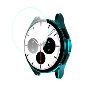 ENKAY Samsung Galaxy Watch 4 Classic (42mm) TPU cover   tempered glass screen protector - Cyan