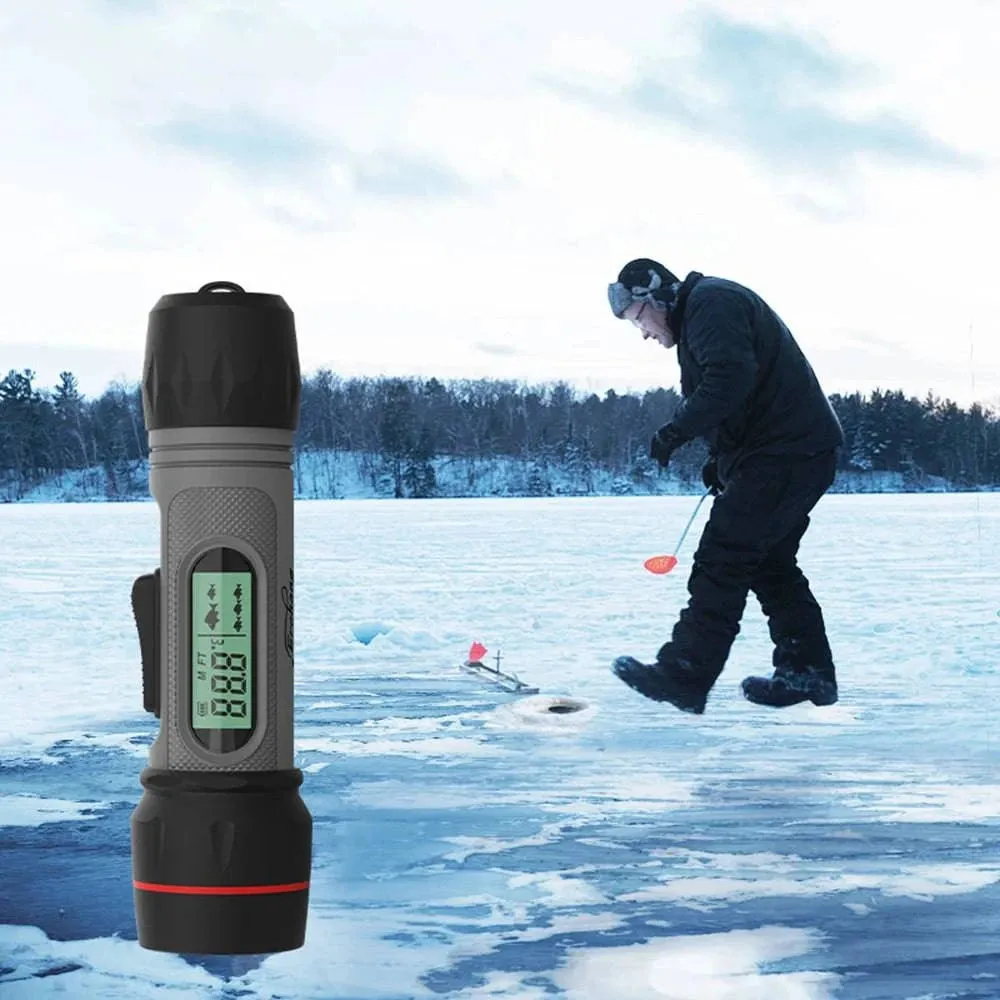 F12B Wireless Fish Finder Rechargeable Echo Sounder 90M Depth Portable Handheld Waterproof Sonar For Winter Ice Fishing Outdoor