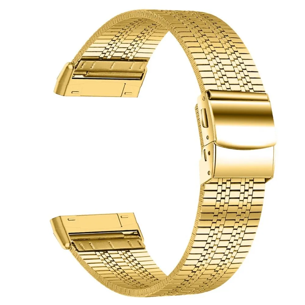 Fitbit Sense / Versa 5 bead stainless steel watch strap - Gold