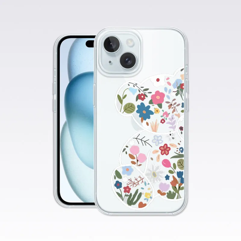 Flower Bear Clear Silicon Cover