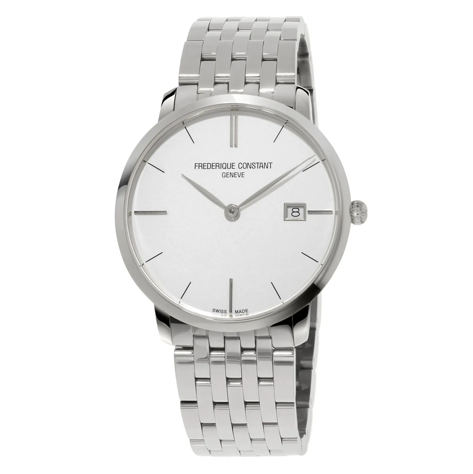 Frederique Constant Slimline Watch Steel Bracelet FC-220S5S6B