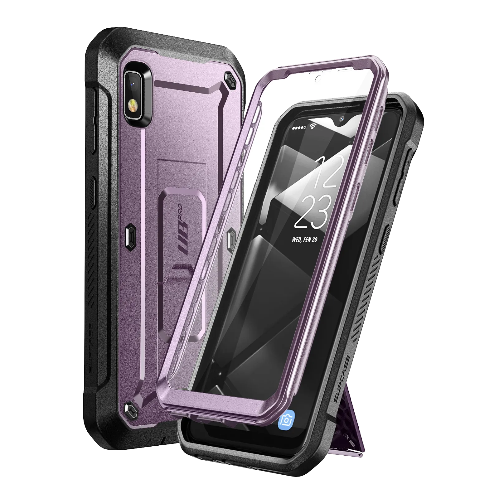 Galaxy A10e Unicorn Beetle Pro Rugged Holster Case-Metallic Purple