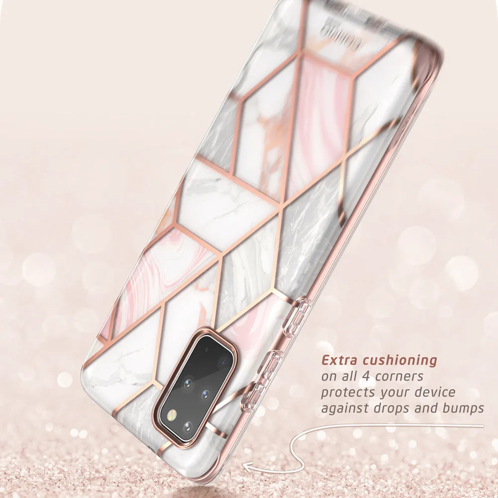 Galaxy S20 Plus Cosmo Case (with Screen Protector) - Marble Pink