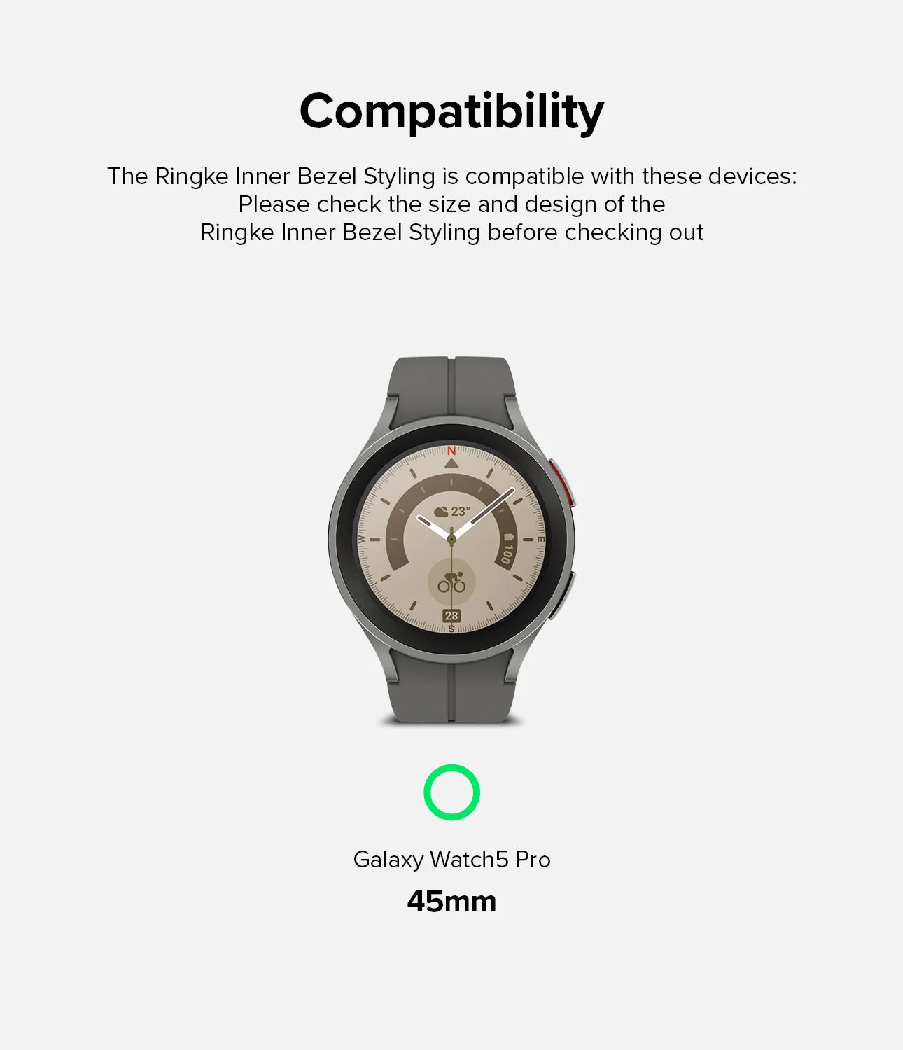 Galaxy Watch 5 Pro 45mm | Inner Bezel Styling