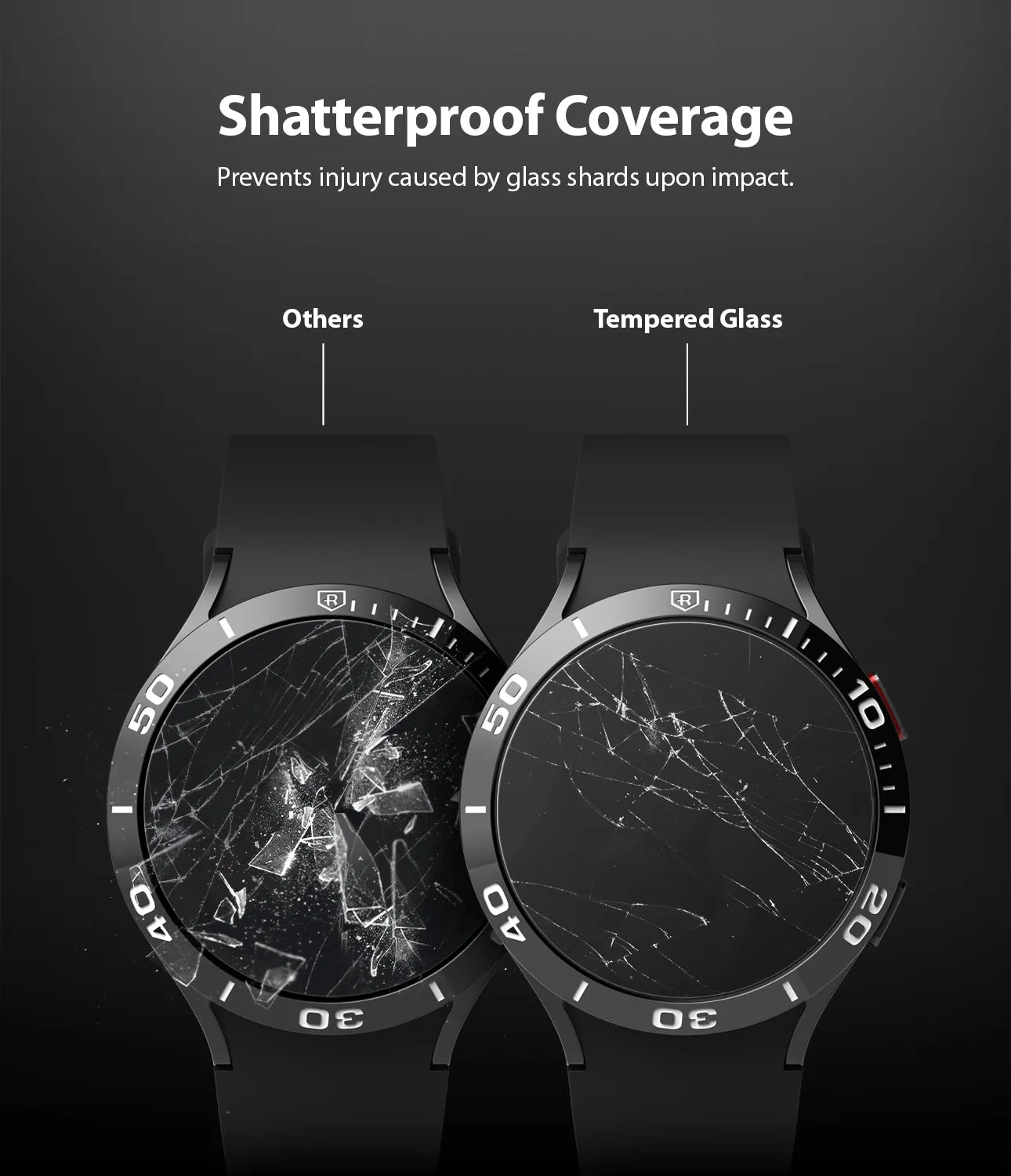 Galaxy Watch 5/4 44mm Screen Protector for Bezel Styling | Glass - R5