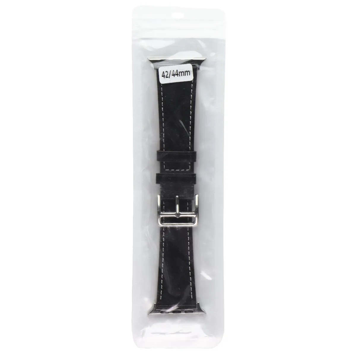 Generic Replacement Leather Watch Band for Apple Watches 42/44mm - Black