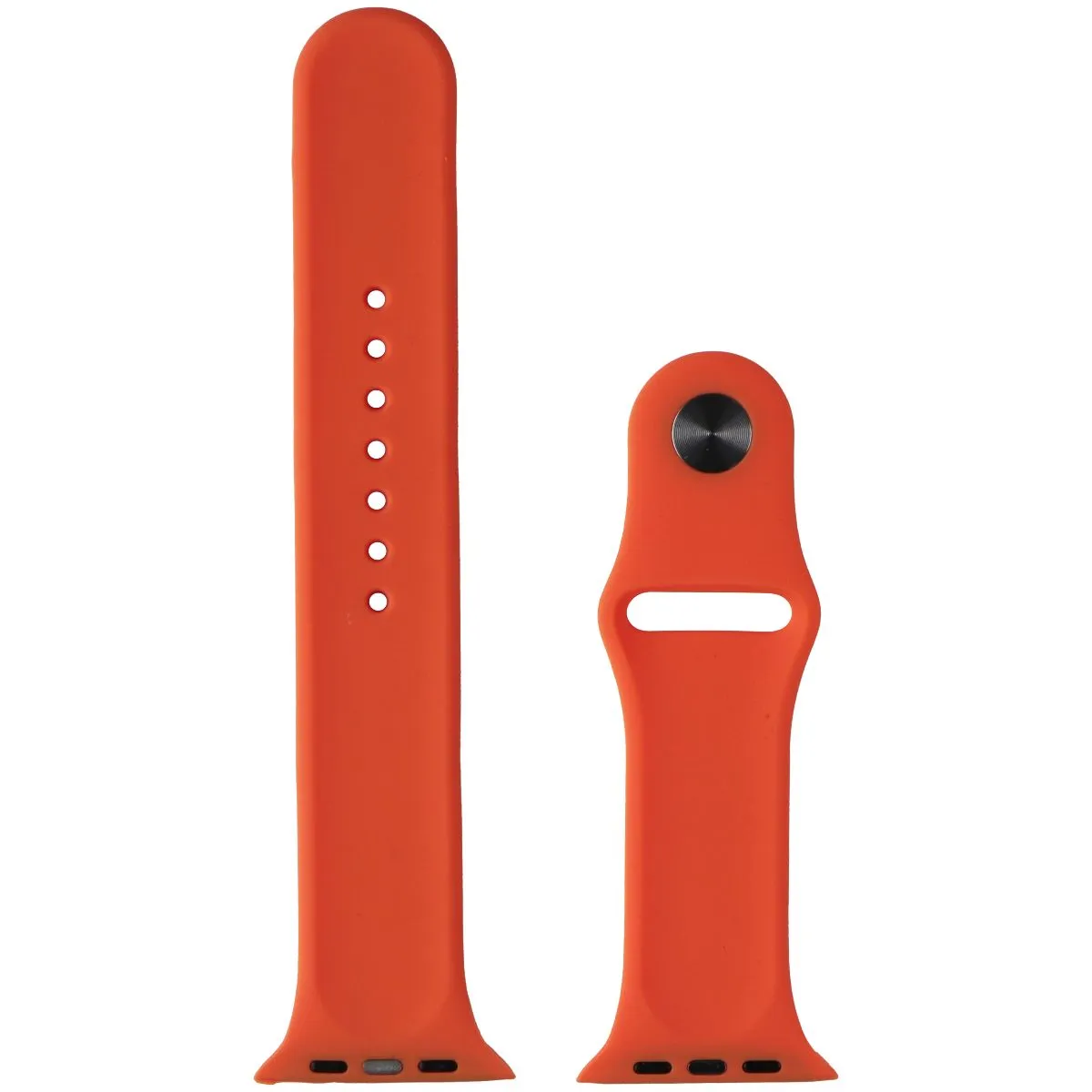 Generic Silicone Watch Band for Apple Watch 42/44/45/49mm - Orange / Large