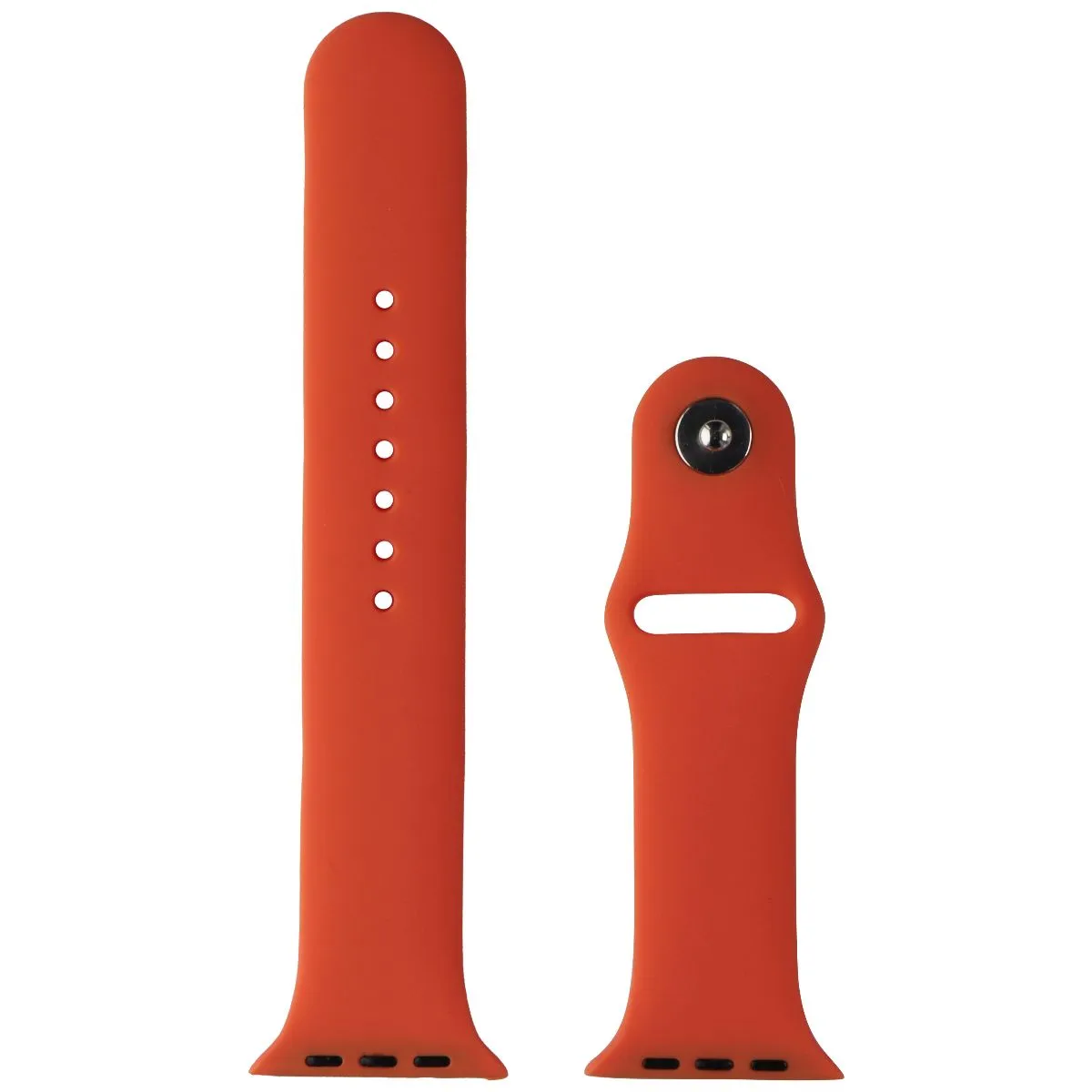 Generic Silicone Watch Band for Apple Watch 42/44/45/49mm - Orange / Large