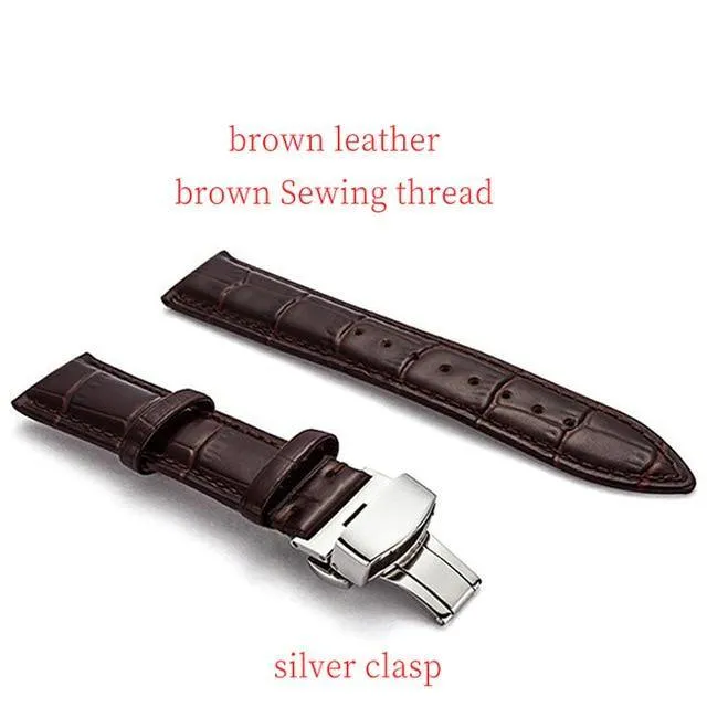 Genuine Leather Watch Band Strap for Samsung Galaxy