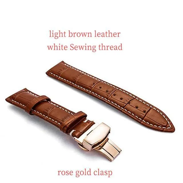 Genuine Leather Watch Band Strap for Samsung Galaxy