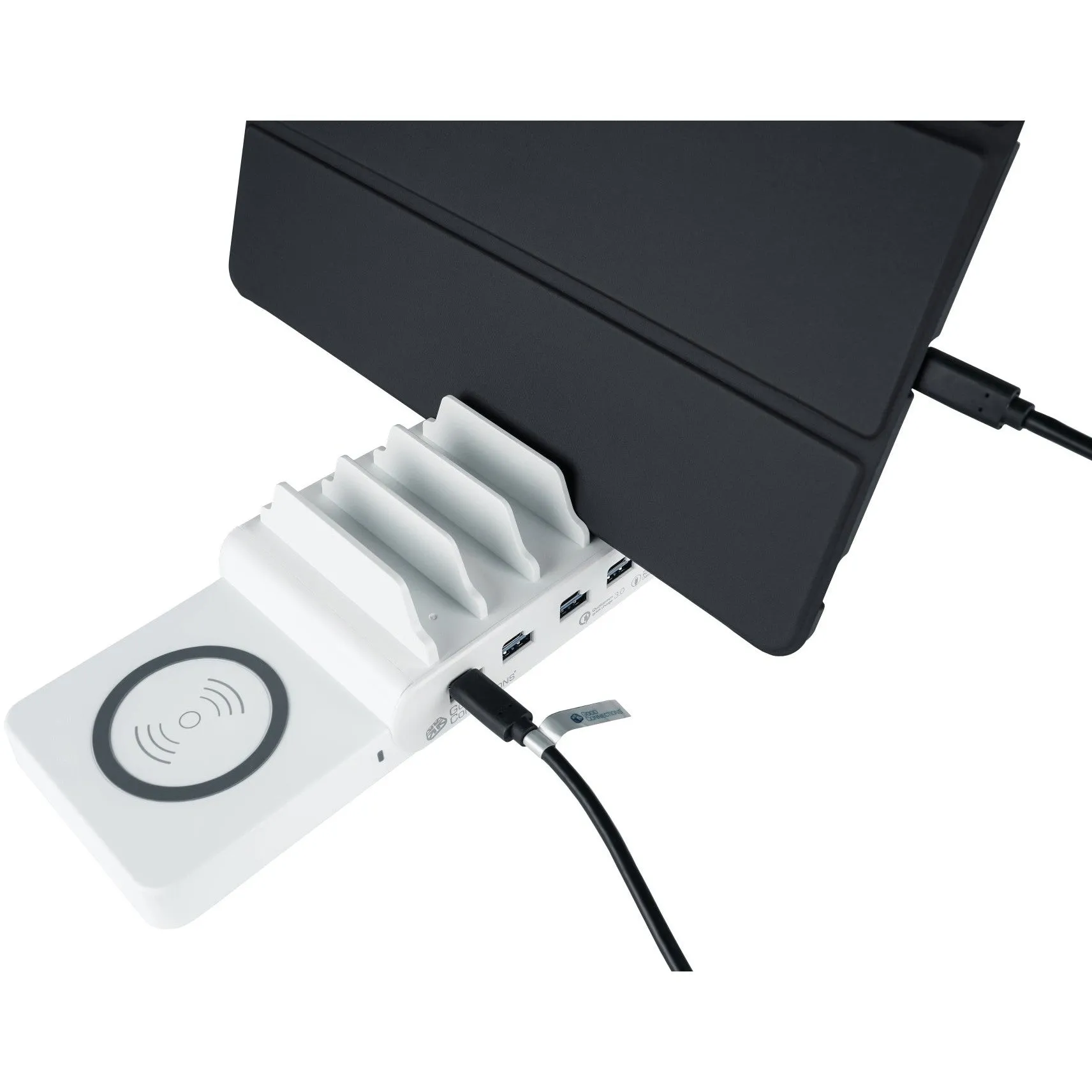 Goodconnections Qi Wireless Charging Pad 15W Für Schnellladestation Pca-D006w (Linke Seite)