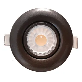 Goodlite G-19848 3" 8W LED Recessed Gimbal Downlight Selectable CCT Bronze