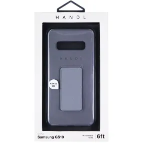 HANDL Textured Spray Case with Clip/Kickstand for Samsung Galaxy S10 - Gray