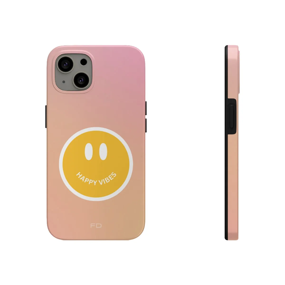 Happy Vibes Tough Case for iPhone with Wireless Charging