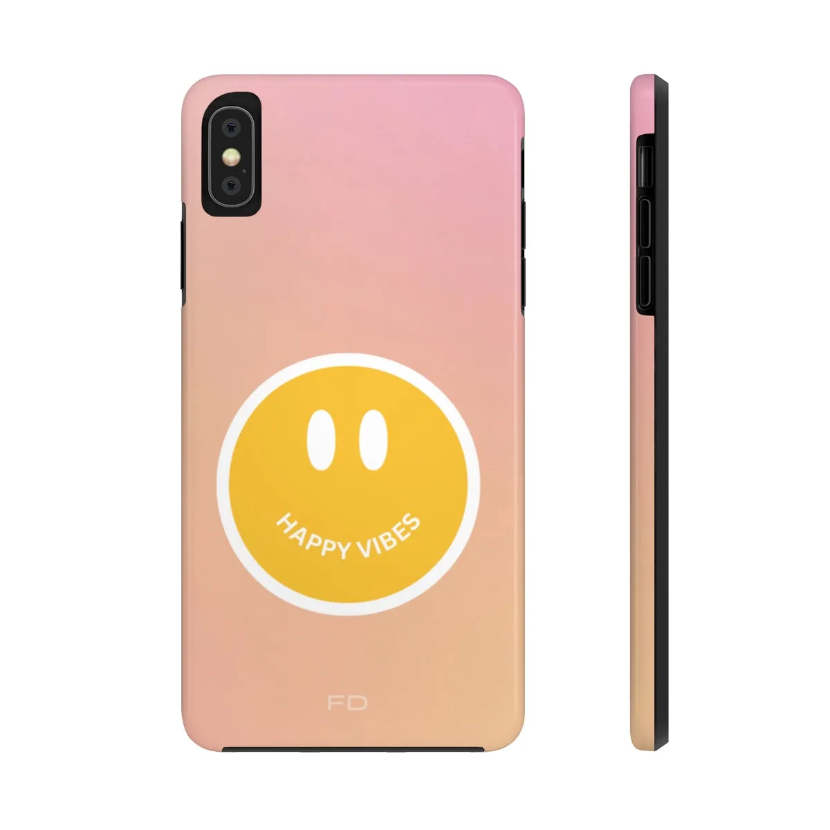 Happy Vibes Tough Case for iPhone with Wireless Charging