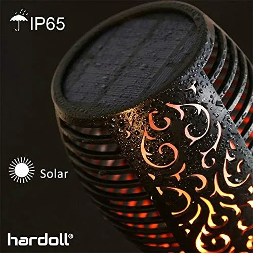 Hardoll Solar Lights for Home Waterproof Flickering Flames Torches Outdoor Landscape Lights for Decoration for Garden (Pack of 1)