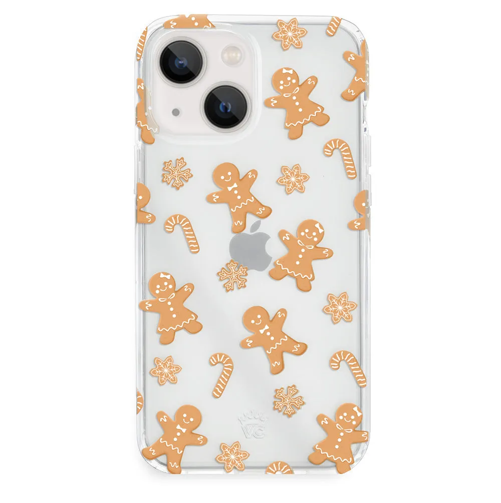 Holiday Gingerbread Clear iPhone Case