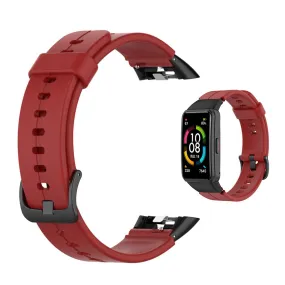 Honor Band 6 adjustable silicone watch strap - Red