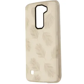 Incipio Design Series Hybrid Hard Case Cover for LG K7 - White/Gold Palm Leaves