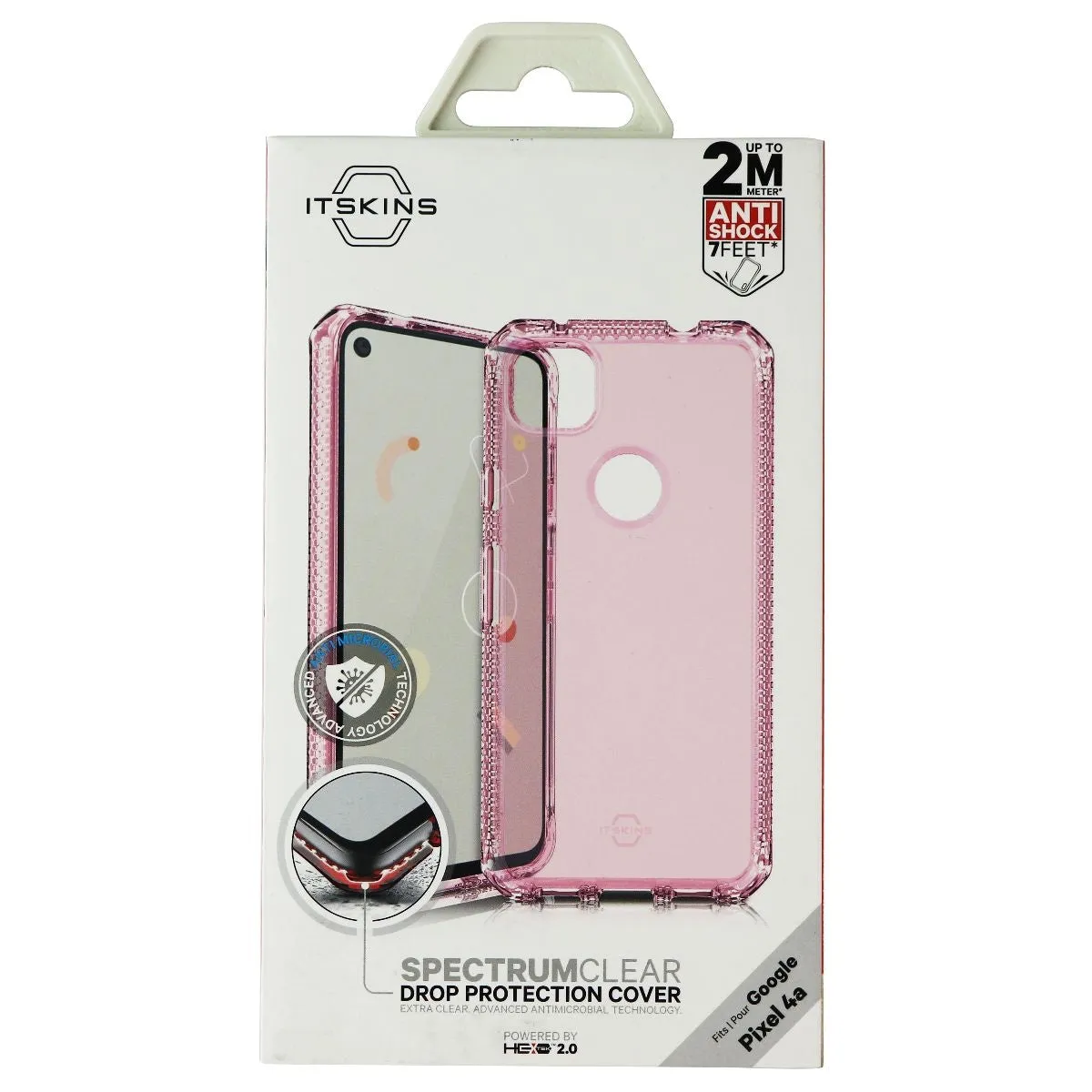 ITSKINS Spectrum Clear Series Case for Google Pixel 4a - Pink