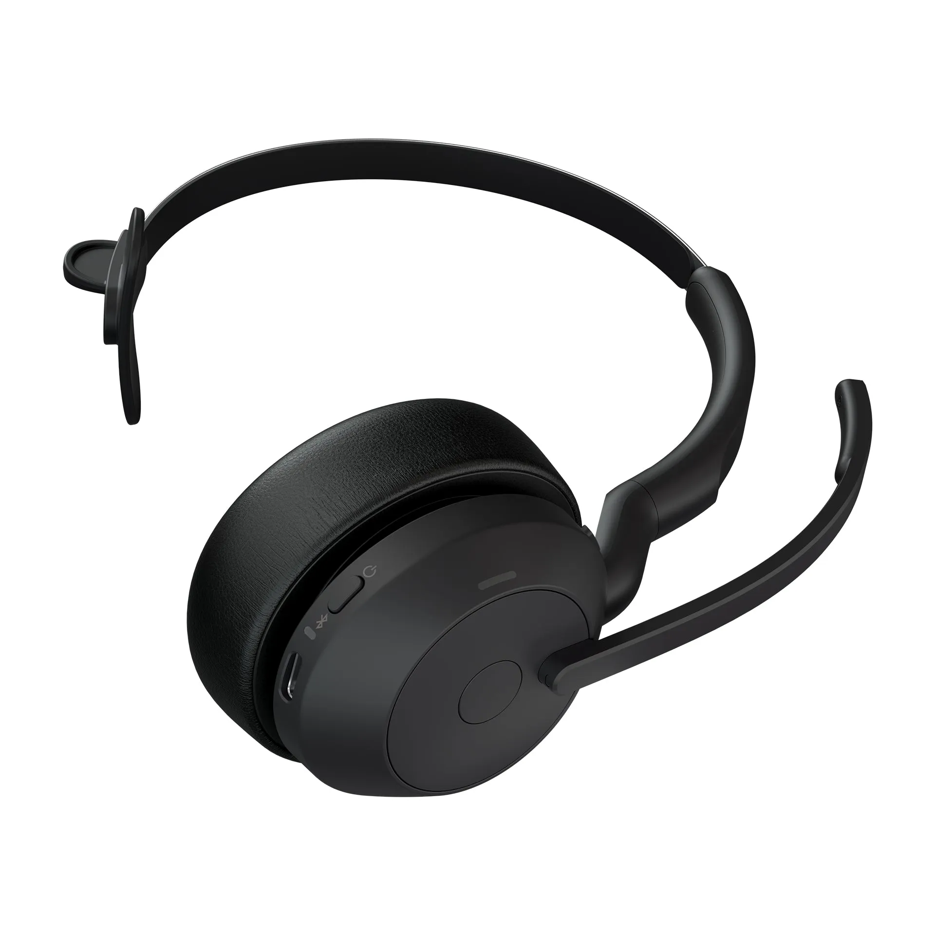 Jabra Evolve2 55 Uc Mono - Headset - On-Ear - Bluetooth - Wireless - Active Noise Cancelling - Usb-A - Black - With Char